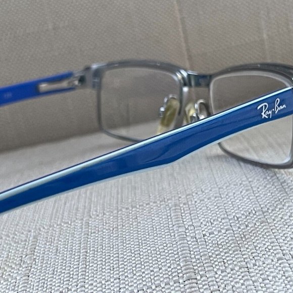 Ray-Ban Youth Eyeglasses Frame Gunmetal/Blue Tone Glass Frame RB1032 45[]15 125 - Picture 4 of 12